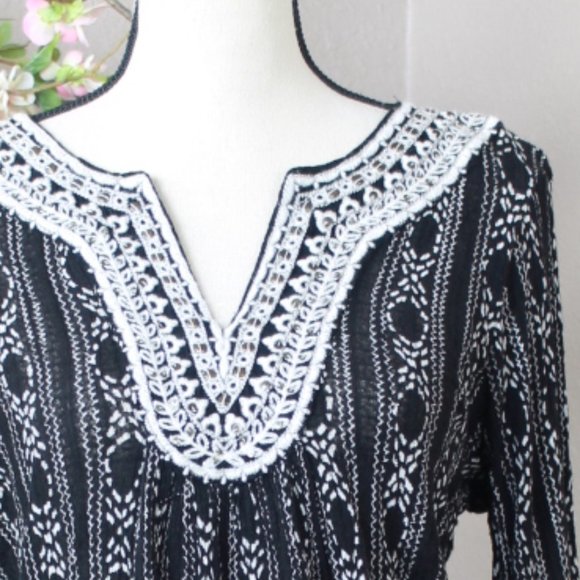 Clearance☀️Lucky Brand Embroidered NWOT Size L - Picture 4 of 4